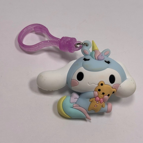 Sanrio Cinnamoroll Unicorn Plush Keychain Charm Bag Accessory Kawaii Blue Pink‎ - Picture 3 of 6